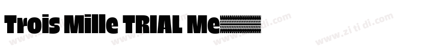 Trois Mille TRIAL Me字体转换